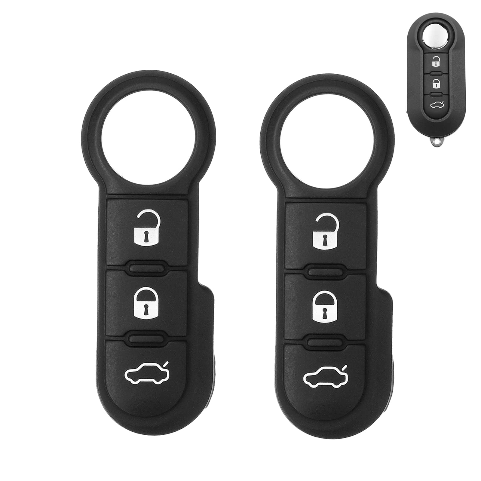 Autoschlüssel Tastenfeld,2 Stücke Autoschlüssel Tastenfeld 3 Tasten Kompatibel mitfür Opel 500 Ducato Punto Peugeot Boxer Citroen Jumper Autoschlüssel Tastenfeld,2 Stücke Autoschlüssel Tastenfeld 3 Tasten Kompatibel mitfür Opel 500 Ducato Punto Peugeot Boxer Citroen Jumper von PMELCXD
