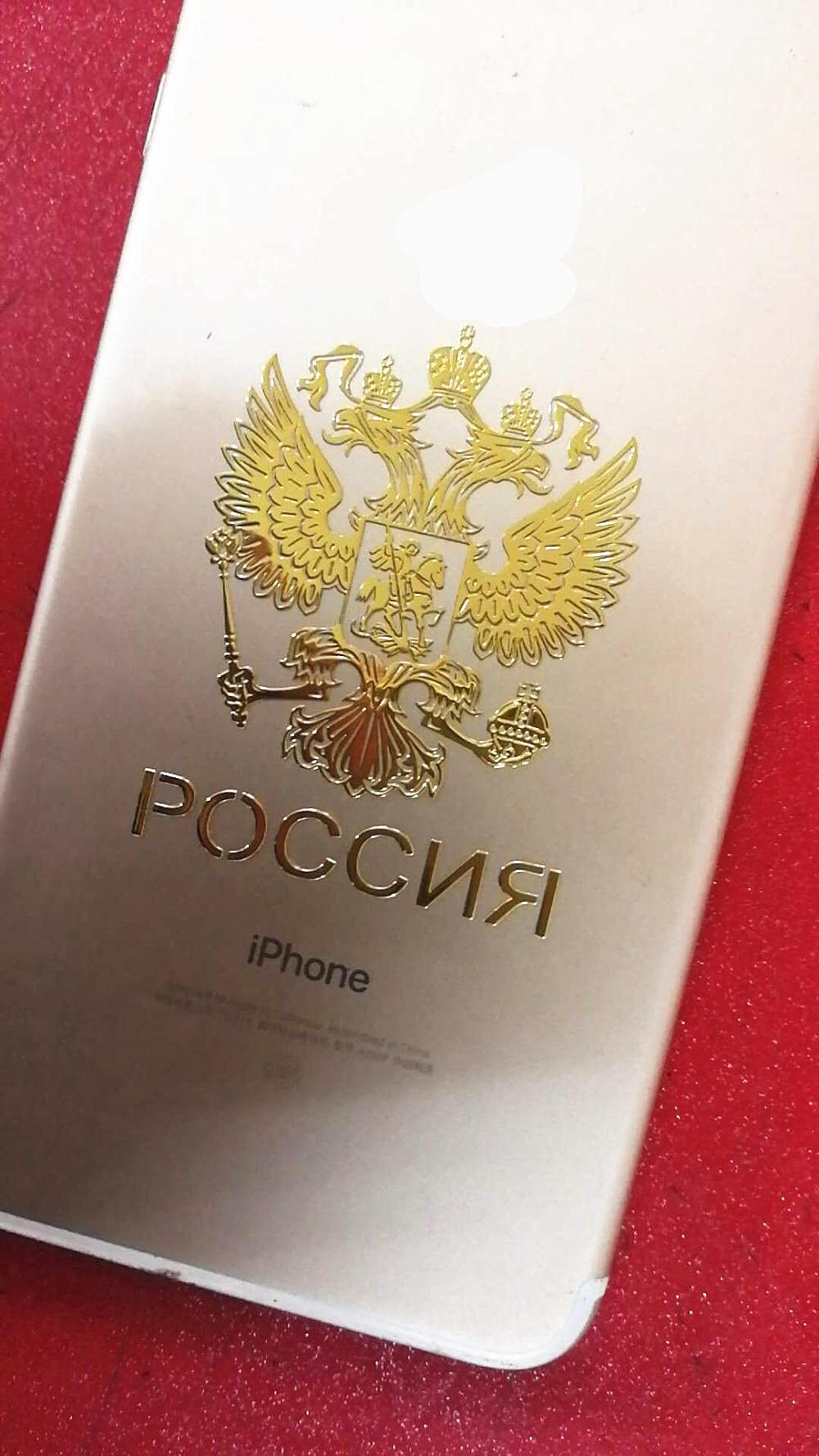 PMSMT 2 Stück Auto-Sticks in Schildform, russischer Autoaufkleber, Metall, russischer Text, Aufkleber Adler-Logo, 4,5 x 6 cm, Gold von PMSMT