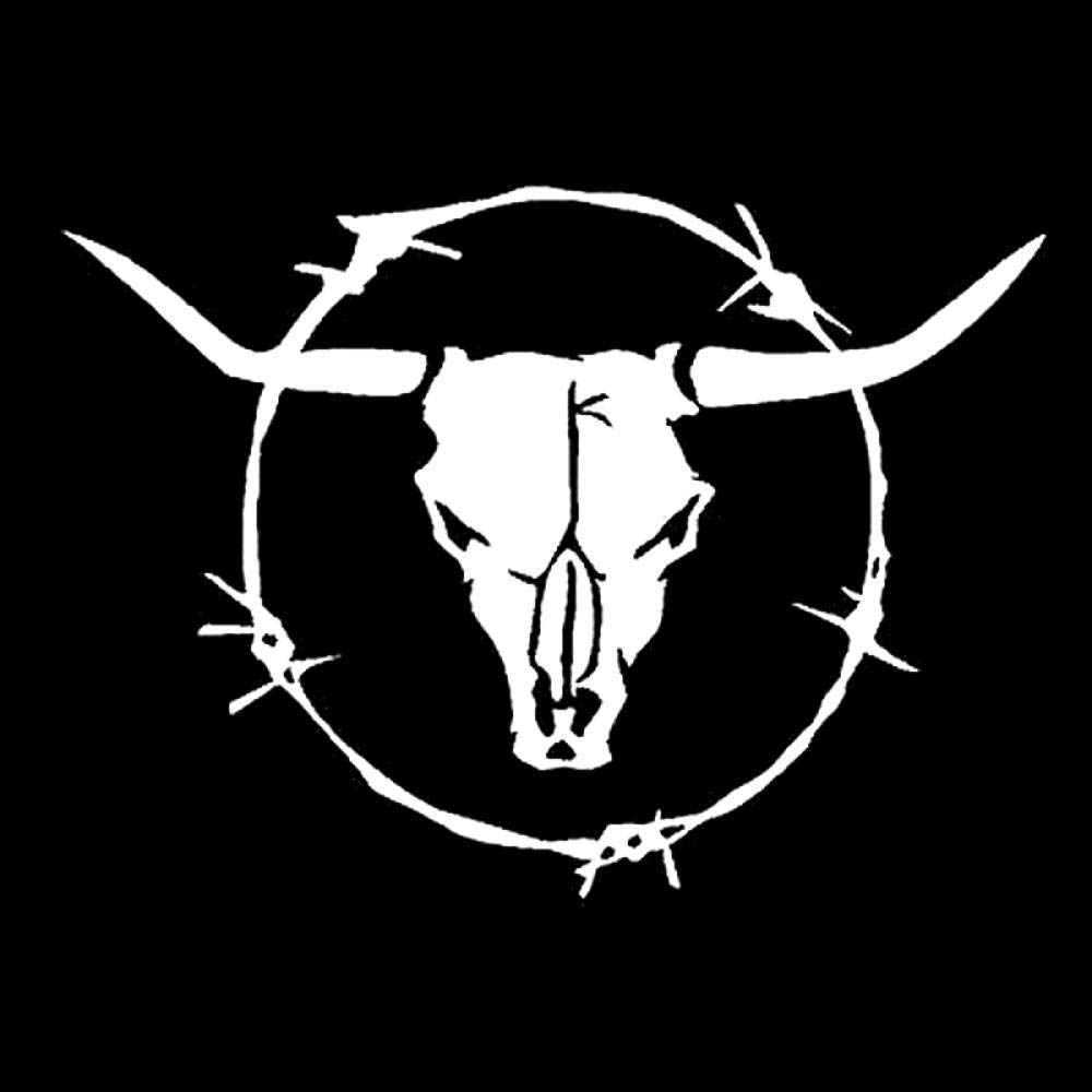 PMSMT 2 Stück Autoaufkleber Bardian Longhorn Bull kafatası dikenli tel inek vinil çıkartmaları dekor araba Aufkleber siyah/gümüş 15 cm x 10,9 cm silber PMSMT 2 Stück Autoaufkleber Bardian Longhorn Bull kafatası dikenli tel inek vinil çıkartmaları dekor araba Aufkleber siyah/gümüş 15 cm x 10,9 cm silber von PMSMT