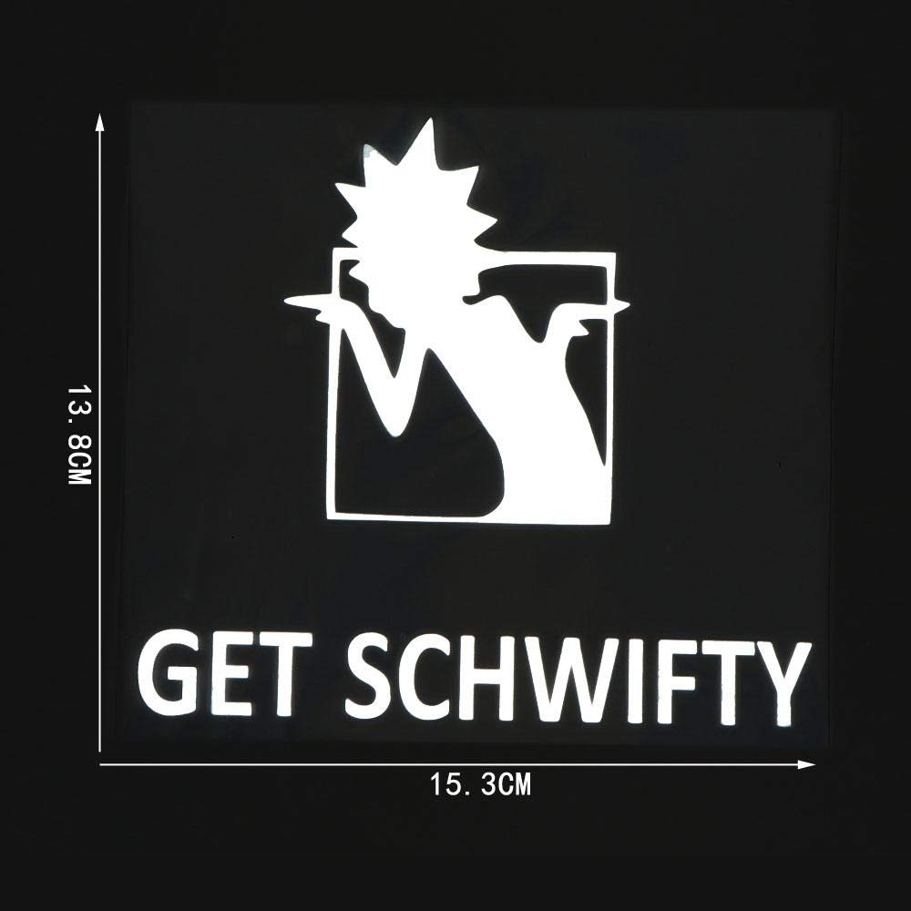 PMSMT Get Swifty Auto-Aufkleber, trendig, für Karosserie, einfache Worte, Aufkleber, Zubehör, Schwarz/Silber, 15 x 3 x 8 cm, 2 Stück PMSMT Get Swifty Auto-Aufkleber, trendig, für Karosserie, einfache Worte, Aufkleber, Zubehör, Schwarz/Silber, 15 x 3 x 8 cm, 2 Stück von PMSMT