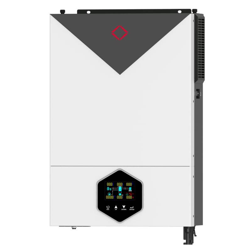PMSUN 4.2KW offener/netzunabhängiger Solar-Hybrid-Wechselrichter 24VDC Reiner Sinus AC220V Ausgang MPPT 140A Solar-Ladegerät max PV-Leistung 6200W Eingang mit WiFi Kommunikation von PMSUN
