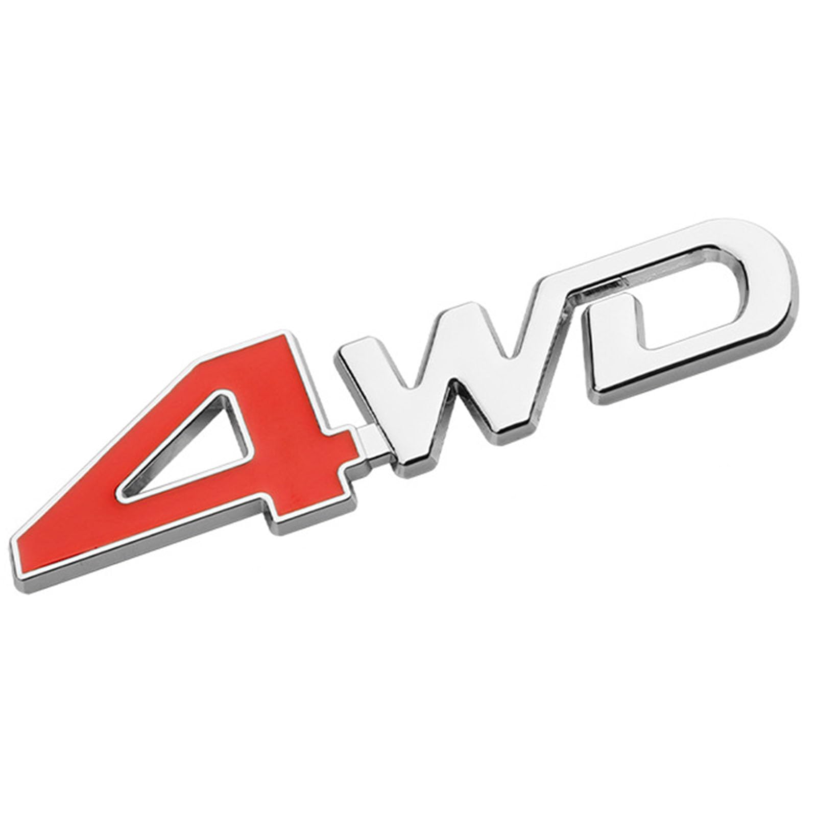 Auto Emblem Aufkleber für 4WD, Chrom Dekoration Aufkleber für Frontgrill Karosserie Kofferraum, 3D Badge Zeichen Symbol Autoaufkleber,A Auto Emblem Aufkleber für 4WD, Chrom Dekoration Aufkleber für Frontgrill Karosserie Kofferraum, 3D Badge Zeichen Symbol Autoaufkleber,A von PMYJGSA