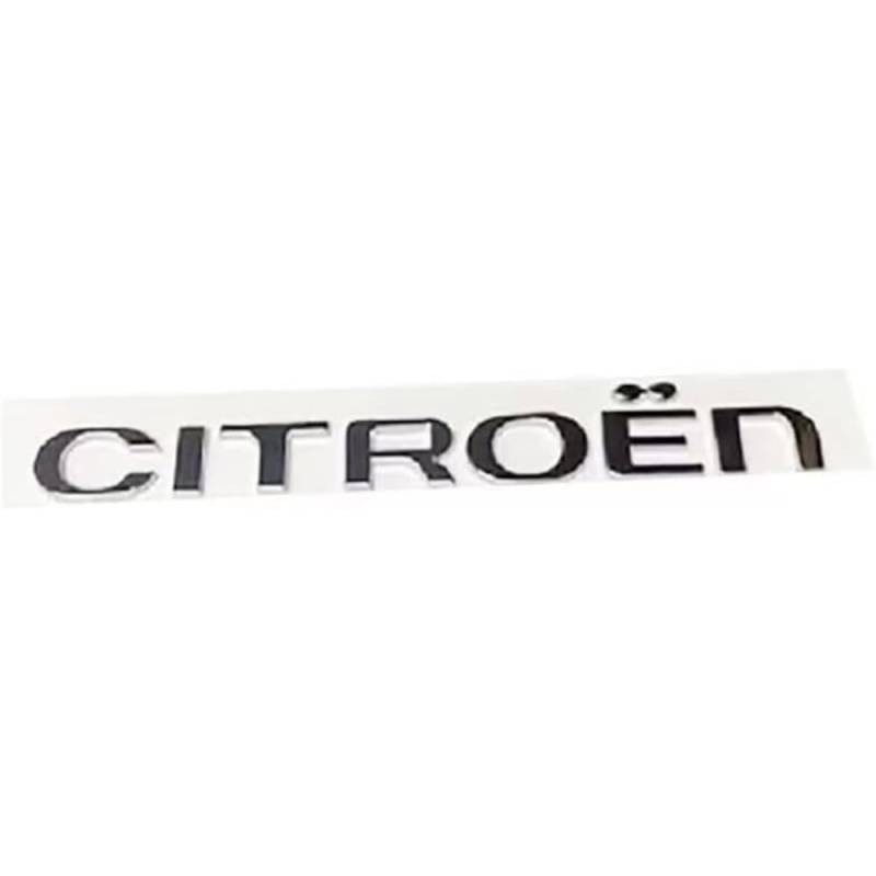 Auto Emblem Aufkleber für Citroen C1 C2 C3 C4 C5 C6 C8 C4L, Chrom Dekoration Aufkleber für Frontgrill Karosserie Kofferraum, 3D Badge Zeichen Symbol Autoaufkleber, B von PMYJGSA