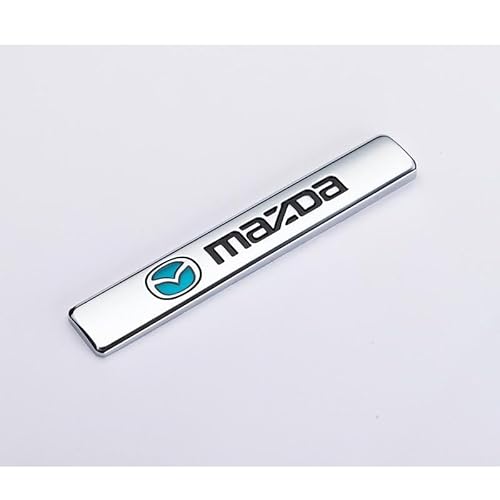 Auto Emblem Aufkleber für Mazda, Chrom Dekoration Aufkleber für Frontgrill Karosserie Kofferraum, 3D Badge Zeichen Symbol Autoaufkleber Auto Emblem Aufkleber für Mazda, Chrom Dekoration Aufkleber für Frontgrill Karosserie Kofferraum, 3D Badge Zeichen Symbol Autoaufkleber von PMYJGSA