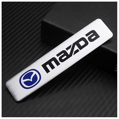 Auto Emblem Aufkleber für Mazda 3 CX3 MX5 CX5 CX7 CX9 CX30, Chrom Dekoration Aufkleber für Frontgrill Karosserie Kofferraum, 3D Badge Zeichen Symbol Autoaufkleber Auto Emblem Aufkleber für Mazda 3 CX3 MX5 CX5 CX7 CX9 CX30, Chrom Dekoration Aufkleber für Frontgrill Karosserie Kofferraum, 3D Badge Zeichen Symbol Autoaufkleber von PMYJGSA