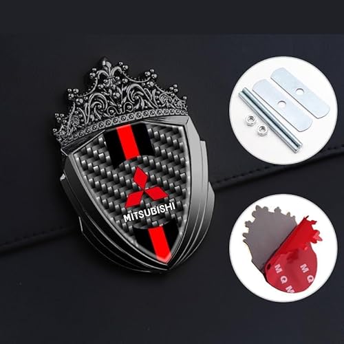 Auto Emblem Aufkleber für Mitsubishi, Chrom Dekoration Aufkleber für Frontgrill Karosserie Kofferraum, 3D Badge Zeichen Symbol Autoaufkleber Auto Emblem Aufkleber für Mitsubishi, Chrom Dekoration Aufkleber für Frontgrill Karosserie Kofferraum, 3D Badge Zeichen Symbol Autoaufkleber von PMYJGSA
