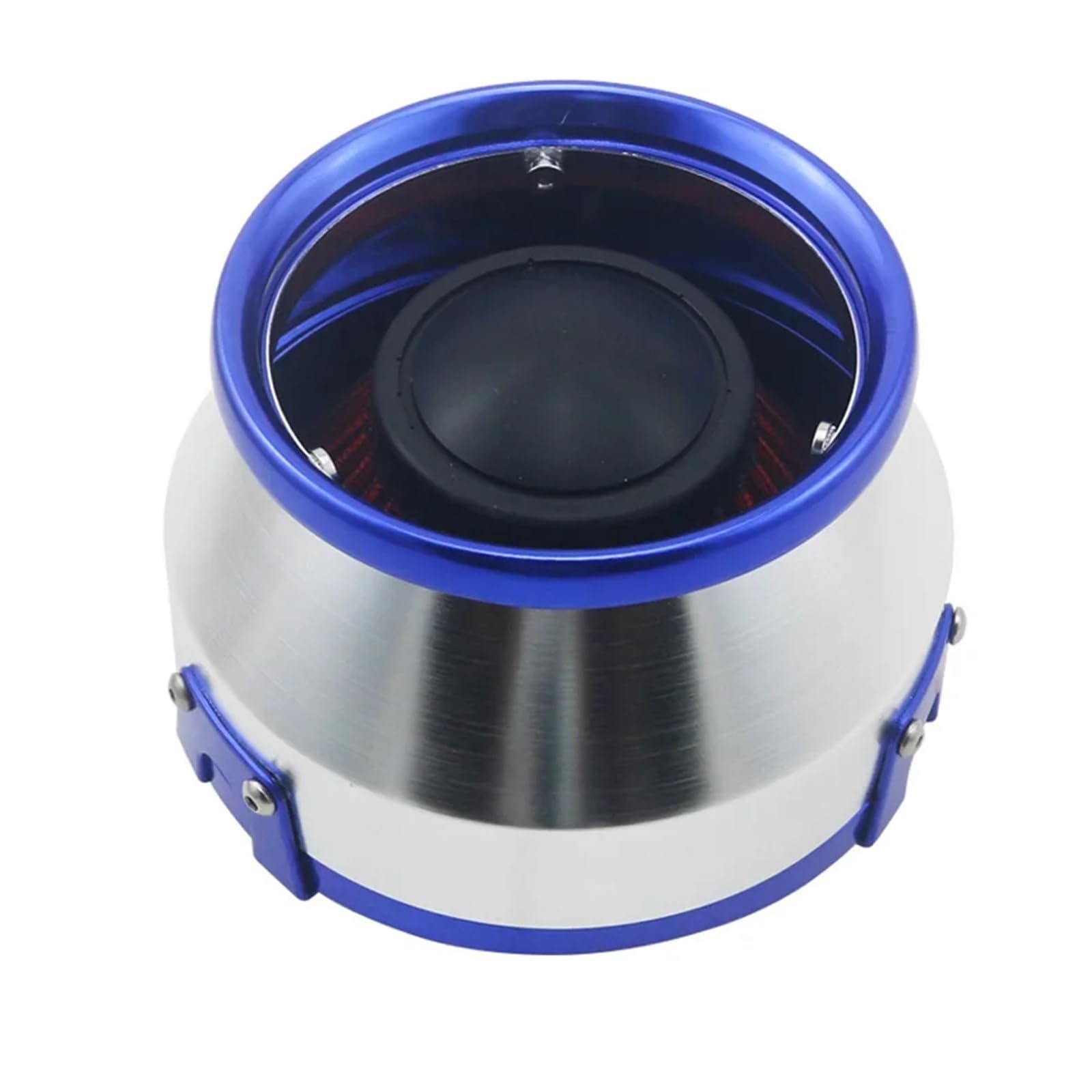 PNBVW Auto-Allgemeiner Lufteinlass Modifizierter Pilzkopf Metallgehäuse Lufteinlassbalg Großer Durchfluss 76MM Allgemeiner Pilzkopf(Blue) von PNBVW