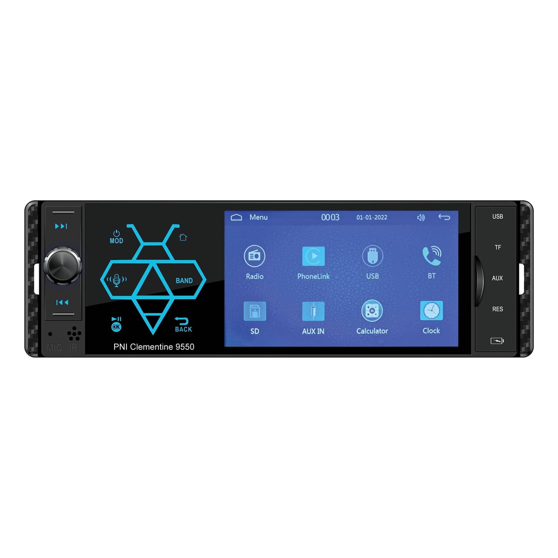 Auto-MP5-Player PNI Clementine 9550 1DIN-Display 4 Zoll 50Wx4, Bluetooth, UKW-Radio, Carplay, RDS-Funktion Auto-MP5-Player PNI Clementine 9550 1DIN-Display 4 Zoll 50Wx4, Bluetooth, UKW-Radio, Carplay, RDS-Funktion von PNI