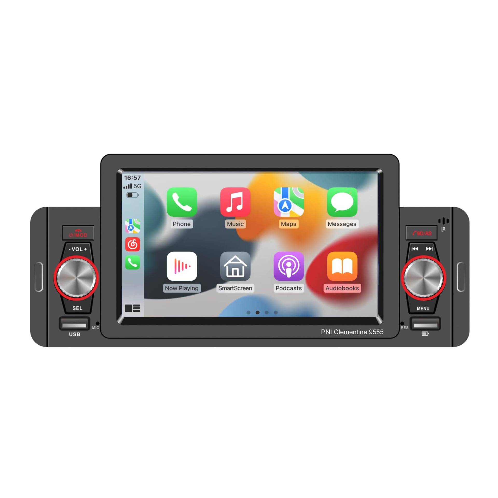 Auto MP5-Player PNI Clementine 9555 1DIN Display 5 Zoll 4 x 50W, Bluetooth, UKW-Radio, Carplay, RDS-Funktion Auto MP5-Player PNI Clementine 9555 1DIN Display 5 Zoll 4 x 50W, Bluetooth, UKW-Radio, Carplay, RDS-Funktion von PNI