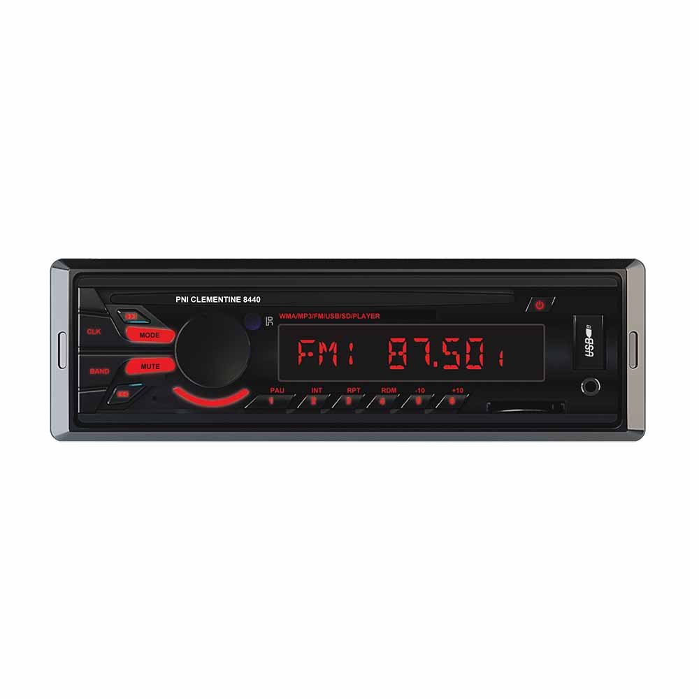 Autoradio PNI 8440, digitaler Media-Player, 4 x 45 W Car Audio FM-Radio, Auto-MP3-Player USB/SD/AUX Freisprechen mit drahtloser Fernbedienung Schwarz von PNI