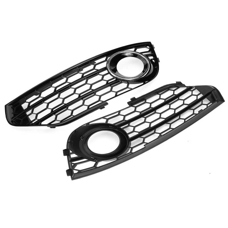 Auto-Nebelscheinwerfer-Gitter Kühlergrillabdeckung für A4 B8 B8.5 2009-2015 Nebelscheinwerferabdeckung Grill Ansaugabdeckung, Kühlergrill, Auto-Frontstoßstangengrill von POAXSSW