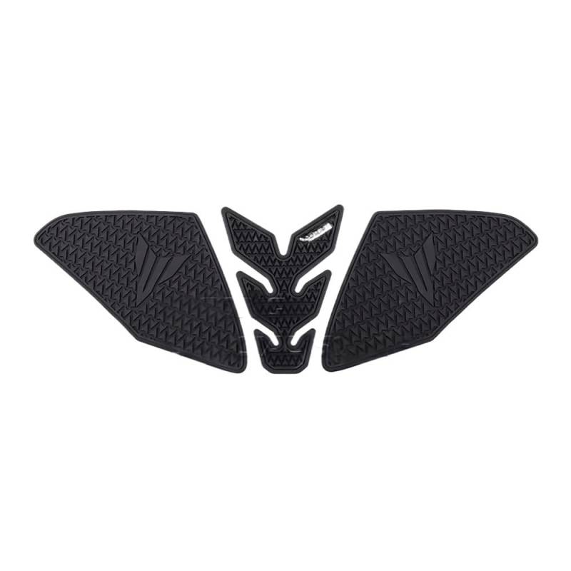 POAXSSW Traktionsseite Tankpad Motorrad Kraftstoff Tank Pad Für MT-09 2024 2025 Nicht-Slip Seite Kraftstoff Motorrad Tankpad von POAXSSW