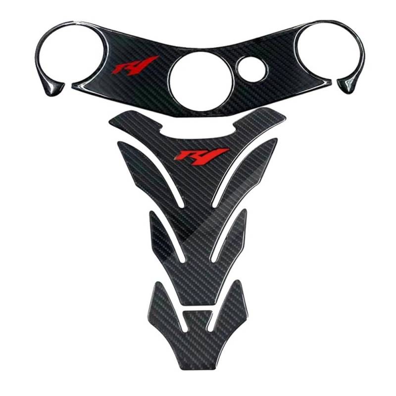POAXSSW Traktionsseite Tankpad Motorrad Tankdeckel Aufkleber Pad Protector Oberen Klemme Aufkleber Für YZF-R1 R1 2002-2006 Motorrad Tankpad von POAXSSW