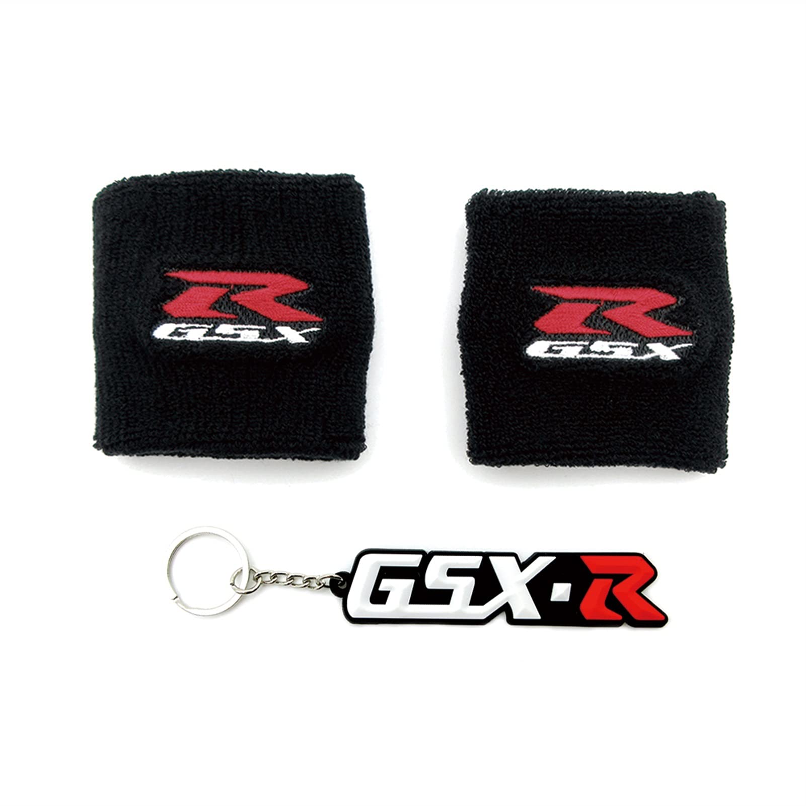 POKVEA Motorrad 3d gsx-r Logo Frontbremsflüssigkeit Ölbehälter-Tankabdeckung Socken & Schlüsselanhänger for GSXR 600 750 1000 1100 1300 K1 K2 (Color : Style 6) von POKVEA