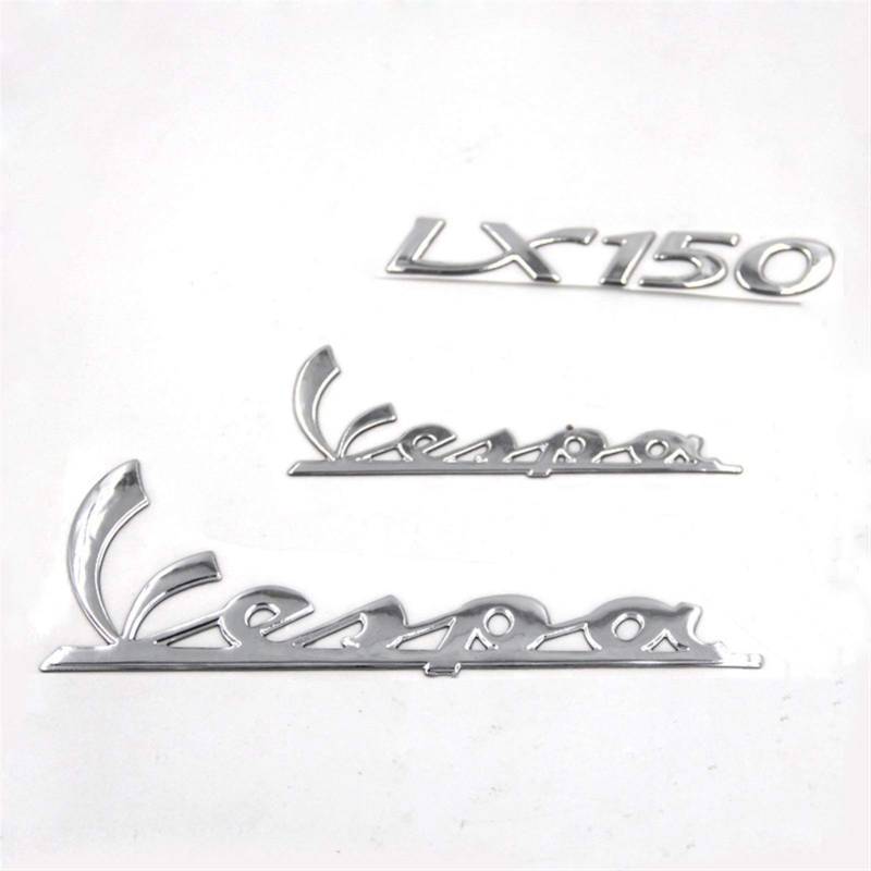 Motorrad-Logo-Aufkleber 3D Italienisches Abzeichen Emblem Aufkleber Aufkleber Kit for Piaggio Vespa GTS300 LX125 LX150 125 150 IE Sprint Primavera 300 LX LXV Aufkleber(150 Kit) von POKVEA