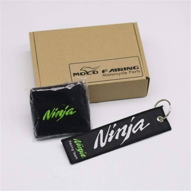 Motorradbremse-Reservoir-Socke-Öl-Flüssigkeitsbehälter-Abdeckhülse for Ninja Zx6r zx7r zx9r zx10r zx12r zx14r (Color : Black 2) von POKVEA