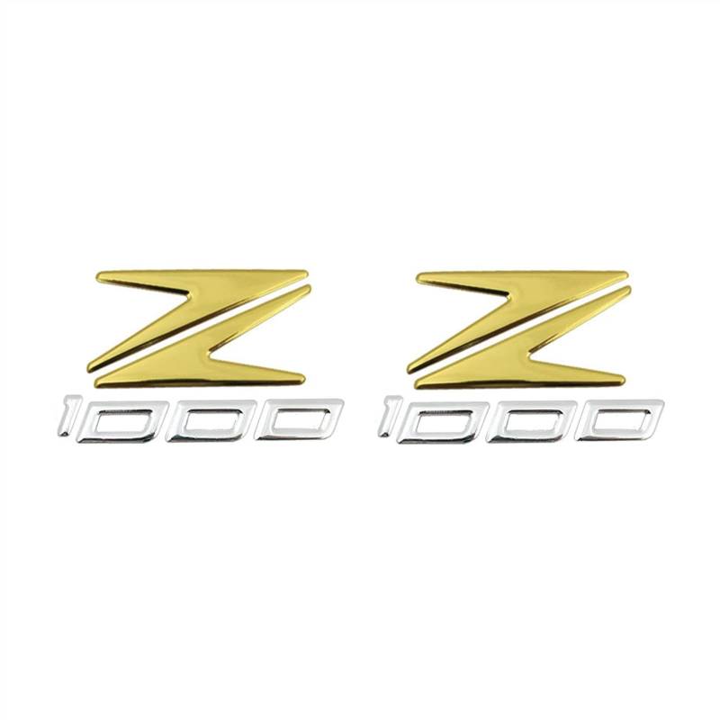Motorräder 3D ABS Erhöhtes Chrom Z Logo Verkleidungskörper Abzeichen Emblem for Z1000 Z 1000 2014-2018 Tankdeckel Aufkleber Abziehbilder(Stickers F) von POKVEA
