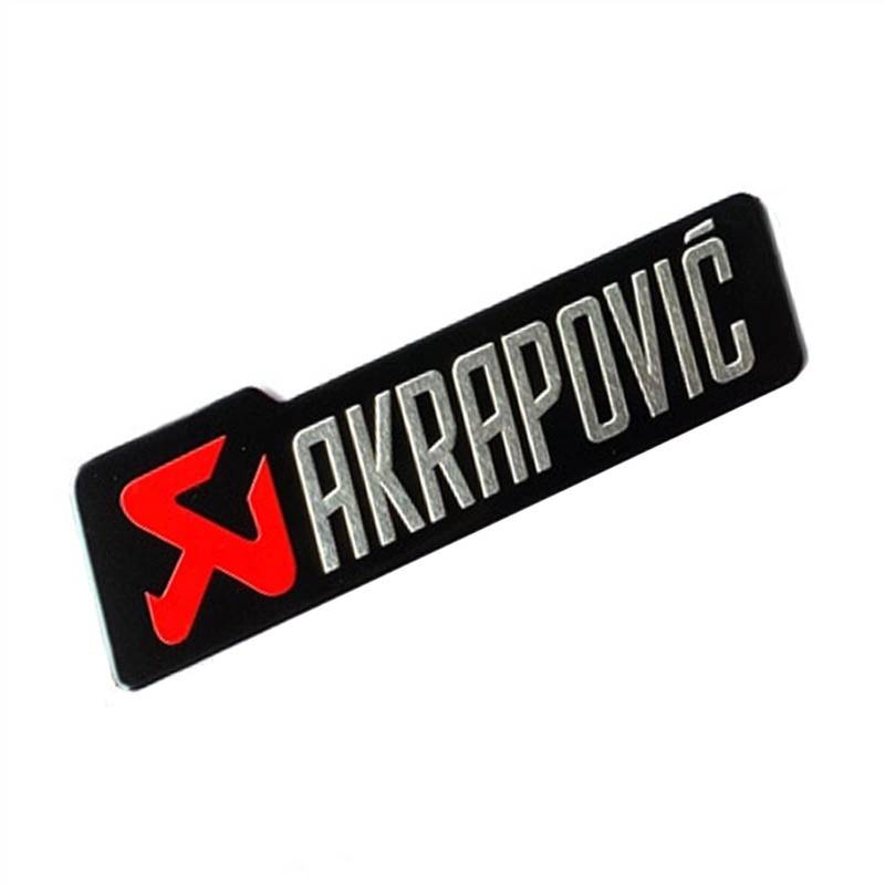POKVEA 3D -Aluminium -Motorradaufkleber -Aufkleber -Aufkleber for Akrapovic -Abgas -Muffler -Auto -Moto -Dekoration (Color : 10cm Red) von POKVEA