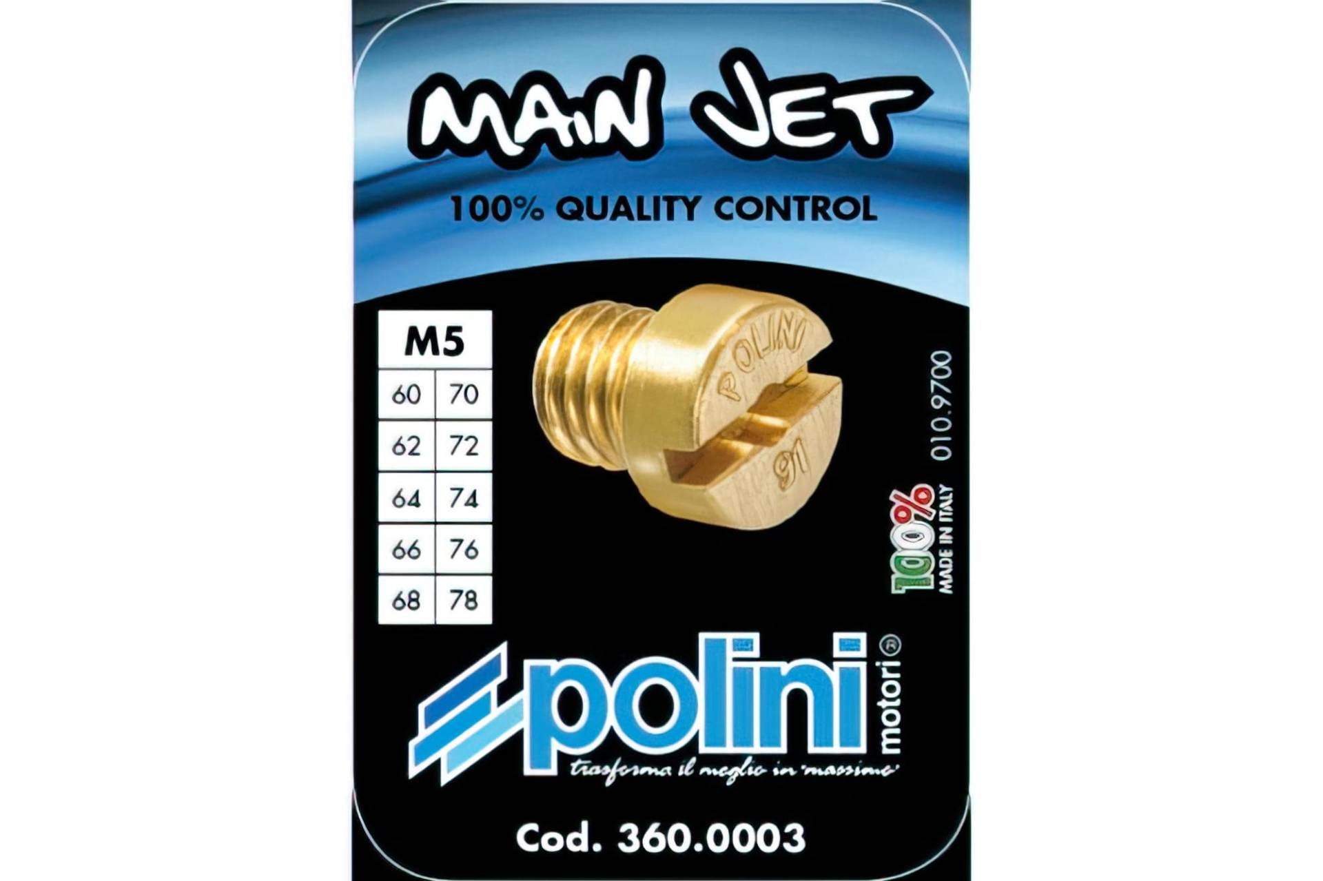 Polini Zerstäubersatz Polini Dellorto klein (5mm) Größe 60 bis 78 von POLINI