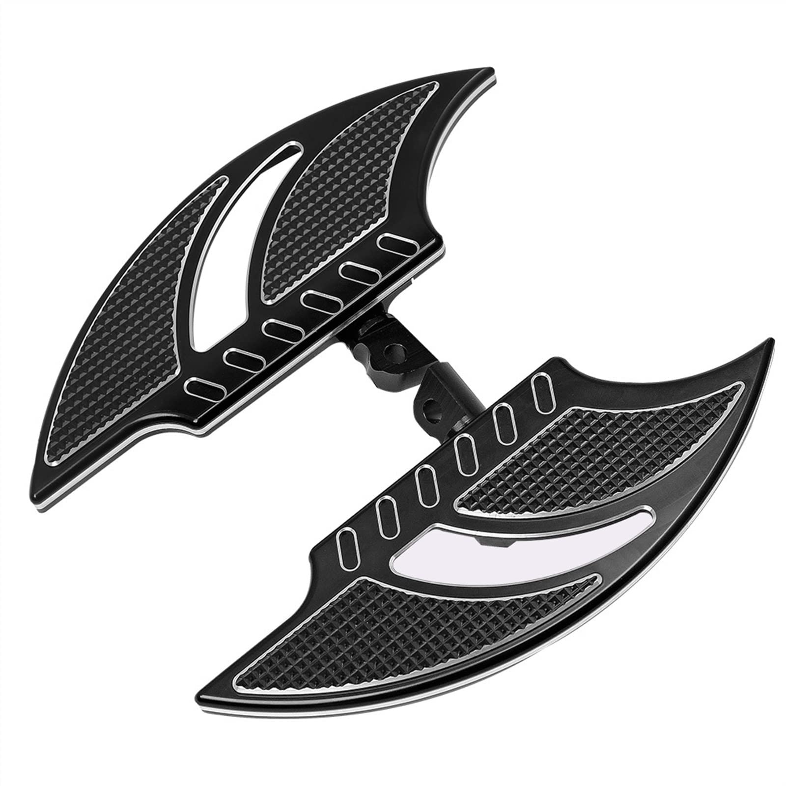 POLOUK Motorrad Schwarze Trittbretter Fußrasten Fußrastenpedale Für Harl-ey Sportster 883 1200 XL Dyna Für T&ouring Electra Glide Road King POLOUK Motorrad Schwarze Trittbretter Fußrasten Fußrastenpedale Für Harl-ey Sportster 883 1200 XL Dyna Für T&ouring Electra Glide Road King von POLOUK