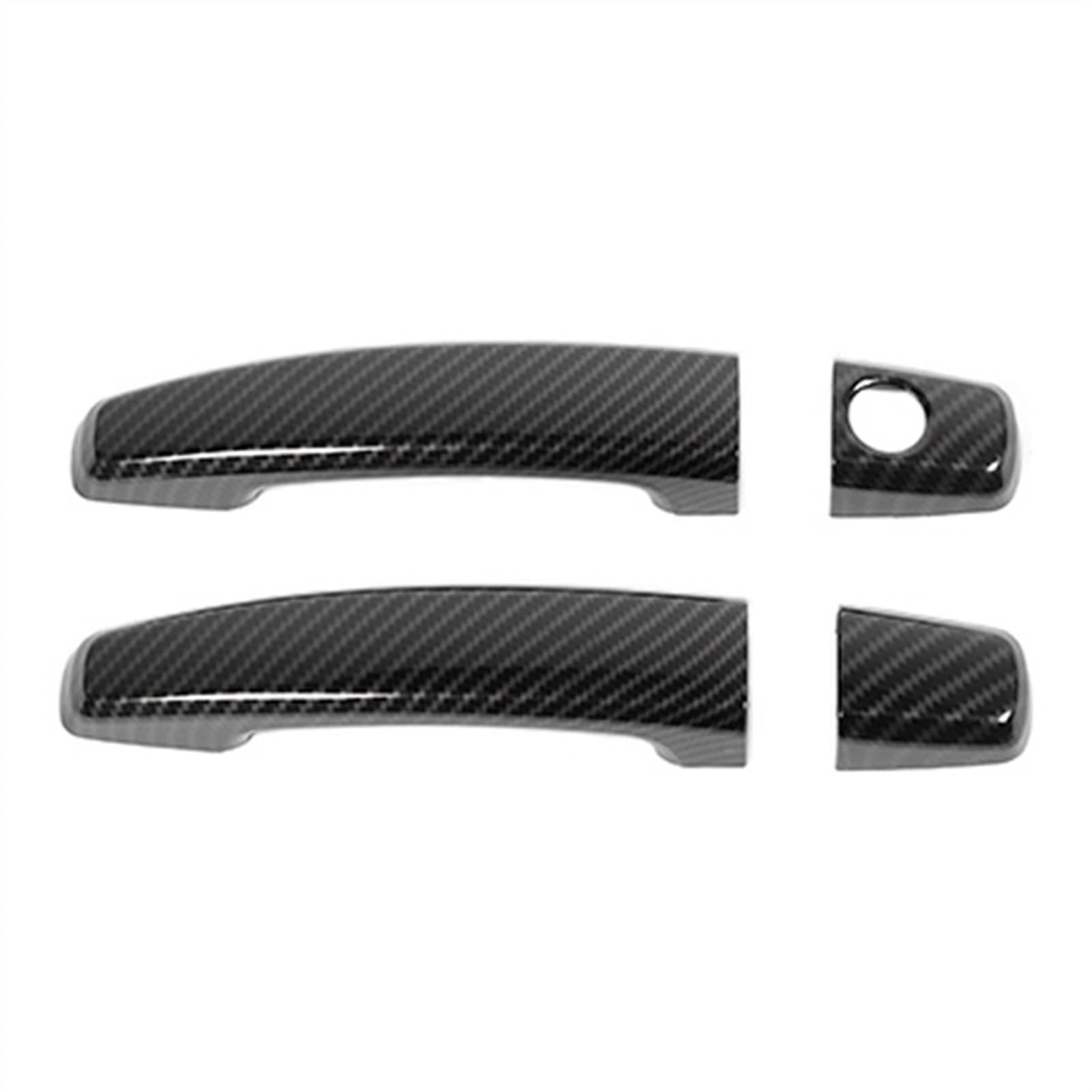 POMUHYE Aufkleber Außentürgriffe Kompatibel Mit Chevrolet Für Camaro 2010 2011 2012 2013 2014 2015 Autotürgriff-Dekorationsschalenabdeckung Aufkleber Außenzubehör(Black Carbon Fiber) von POMUHYE