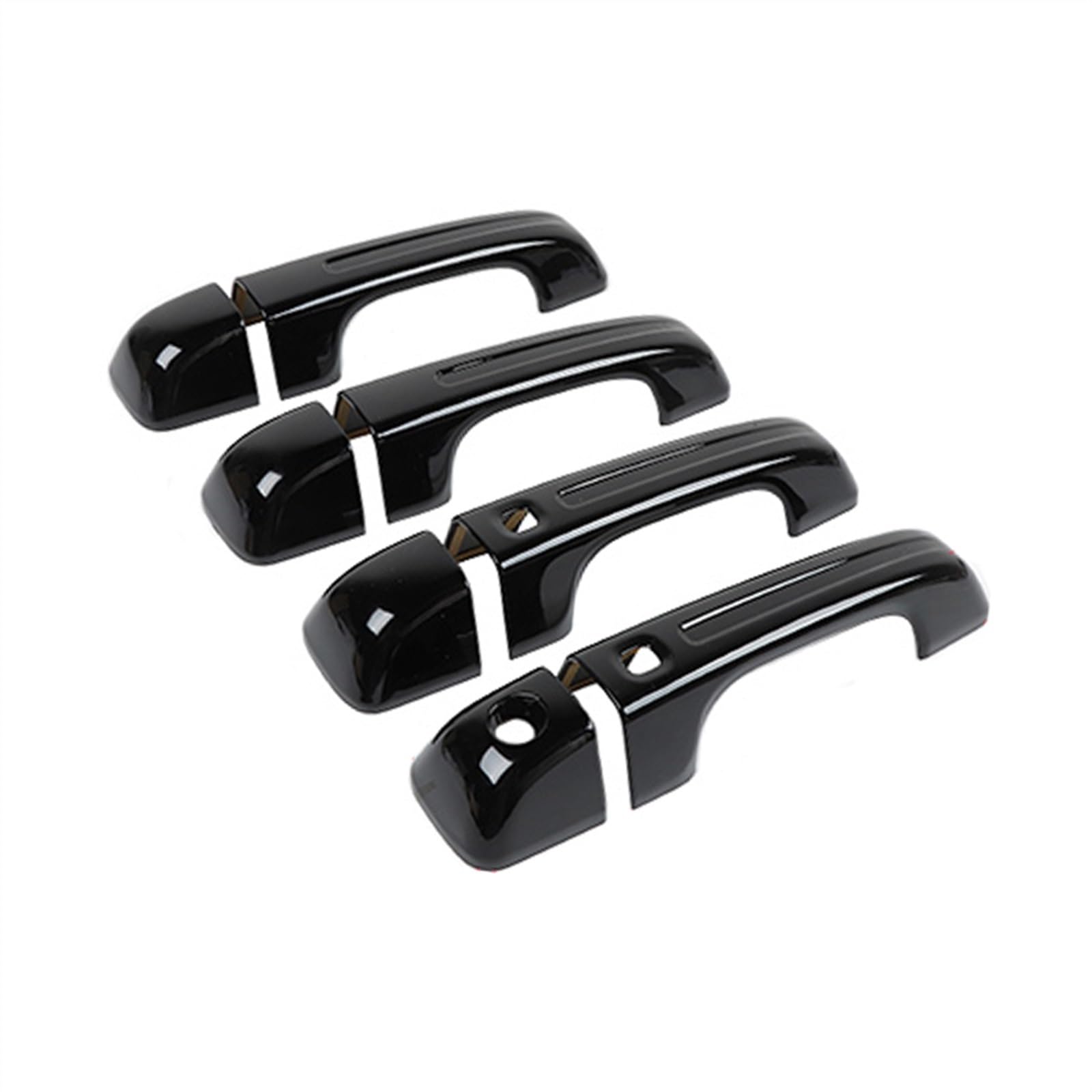 POMUHYE Aufkleber Außentürgriffe Kompatibel Mit Dodge Für RAM 1500 2018 2019 2020 2021 Auto-Außentürgriffschutzschale Türgriff-Dekorationszubehör(Black) von POMUHYE