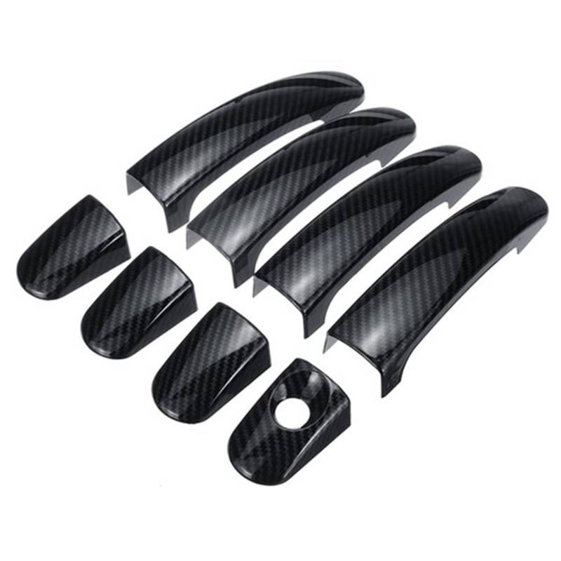 POMUHYE Aufkleber Außentürgriffe Kompatibel Mit Ford Für Focus Für Mk2 2005 2006 2007 2008 2009 2010 2011 Auto-Außentürgriffschale Dekorative Platte Außenabdeckung von POMUHYE
