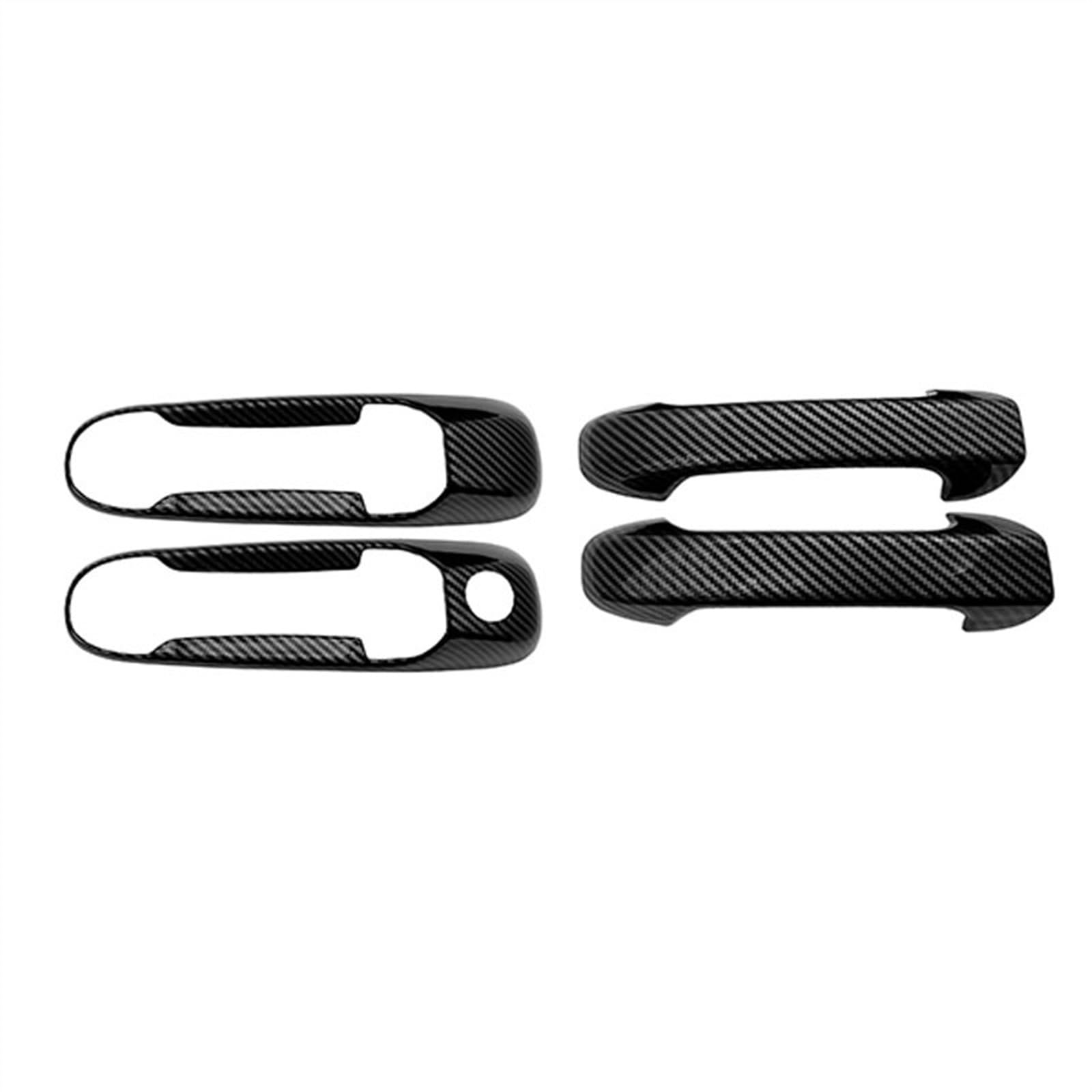 POMUHYE Aufkleber Außentürgriffe Kompatibel Mit Jeep Für Grand Für Cherokee 3 2005 2006 2007 2008 2009 2010 Auto-Außentürgriffschale Autoteile Aufkleber Styling(2HandleBowl 1keyhole) von POMUHYE