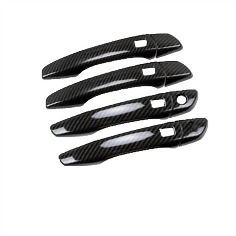 POMUHYE Aufkleber Außentürgriffe Kompatibel Mit Peugeot 508 R83 Für MK2 2019 2020 2021 2022 2023 Autotürgriffabdeckung Shell Trim Aufkleber Außen Autozubehör(4Handle 4 Buttons) von POMUHYE