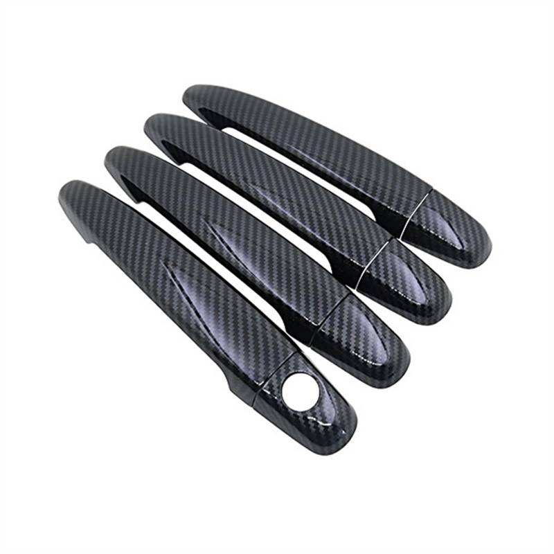 POMUHYE Aufkleber Außentürgriffe Kompatibel Mit Toyota Für Noah Für NAV1 Für Voxy R70 2007 2008 2009 2010 2011 2012 2013, Aufkleber-Trim-Set Für Autotürgriffabdeckungen(No Button 4 Door) von POMUHYE