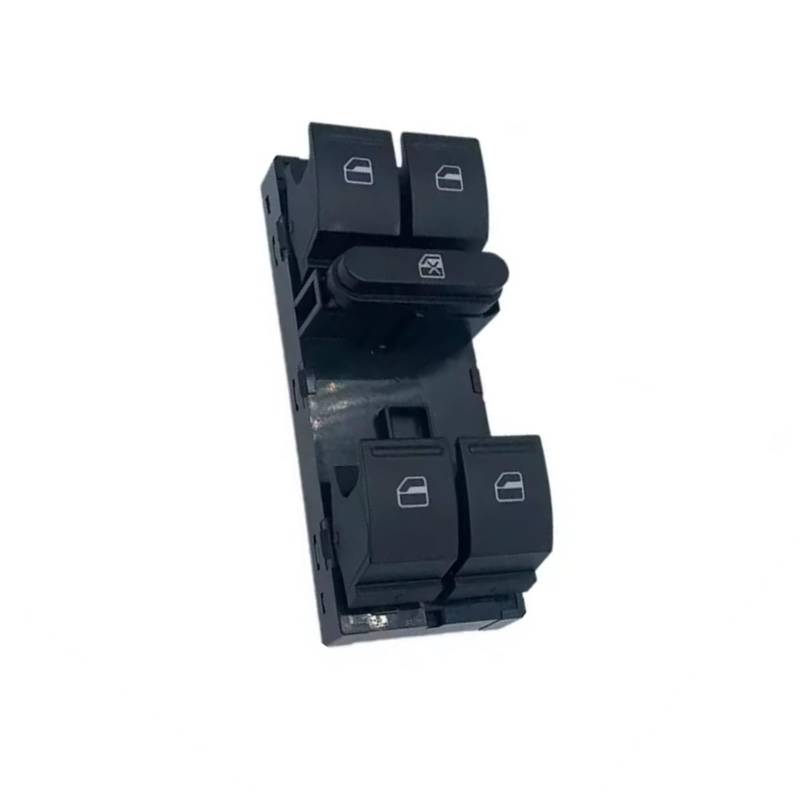 POMUHYE Fenstersteuerungsschalter Kompatibel Mit Skoda Für Fabia 2006 2007 2008 2009 2010 2011 2012 2013 2014 Fahrer Fensterheber Schalter Taste 1Z0959858B 1Z0 959 858B 1ZD959856 von POMUHYE