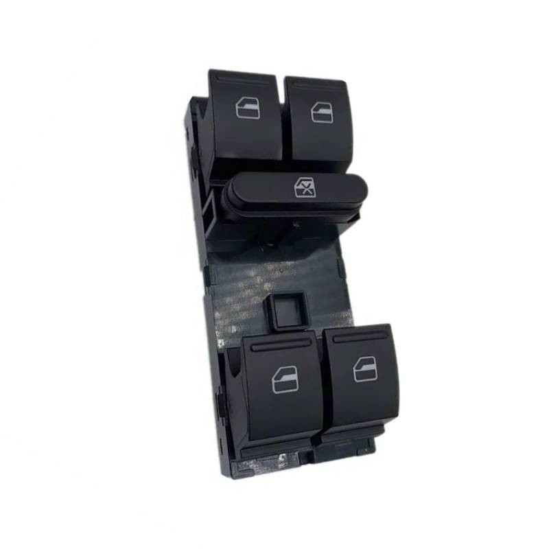 POMUHYE Fenstersteuerungsschalter Kompatibel Mit Skoda Für SUPERB 3T4 2008 2009 2010 2011 2012 2013 2014 2015 Fahrer Fensterheber Schalter Taste 1Z0959858B 1ZD959856 von POMUHYE