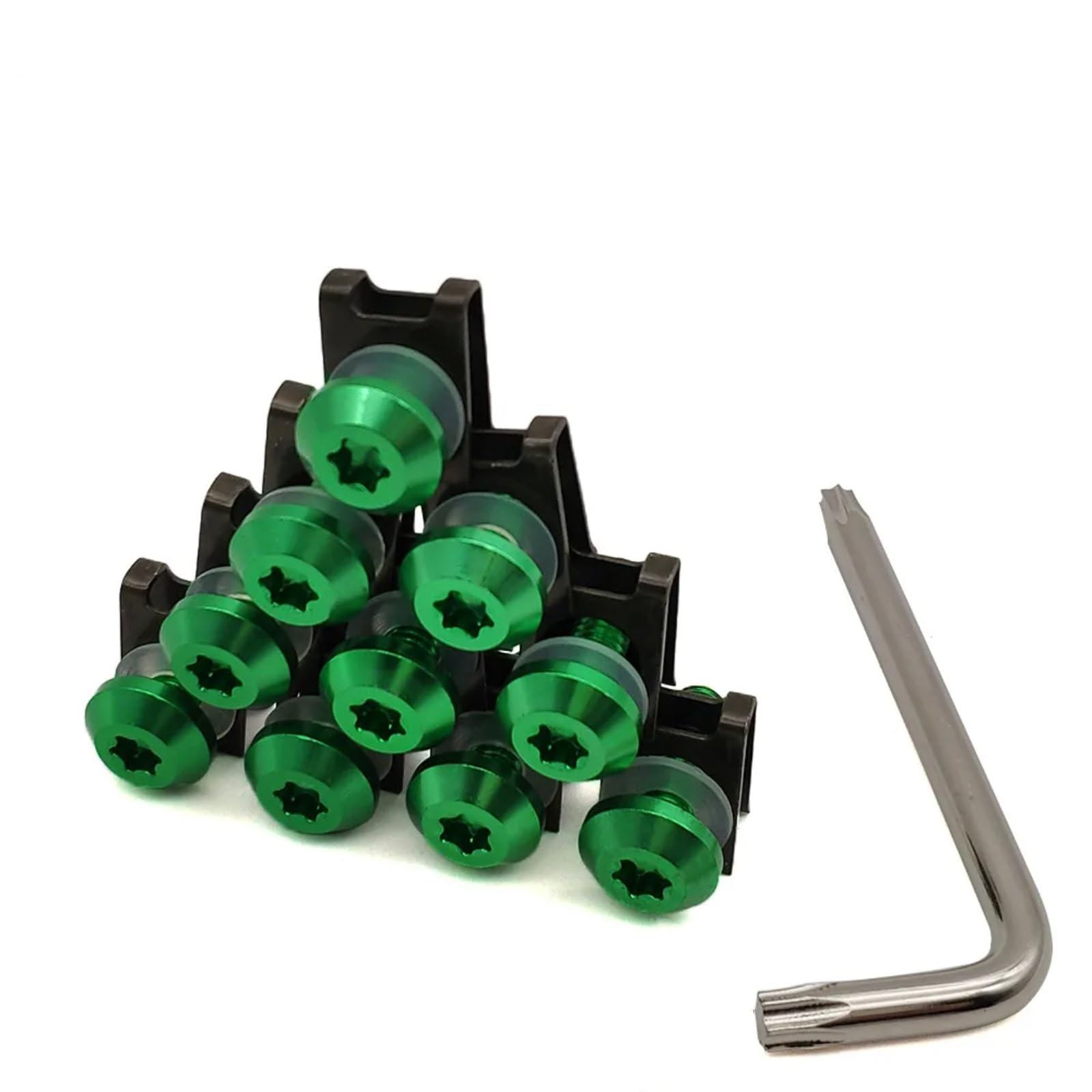 POMUHYE Gewindeschrauben Für CRF230F Für XR230 Motorrad Verkleidung Schrauben Für Custom Moto Körper Für Frühling Schrauben Motorrad Batterie Terminal Schrauben(Green) von POMUHYE