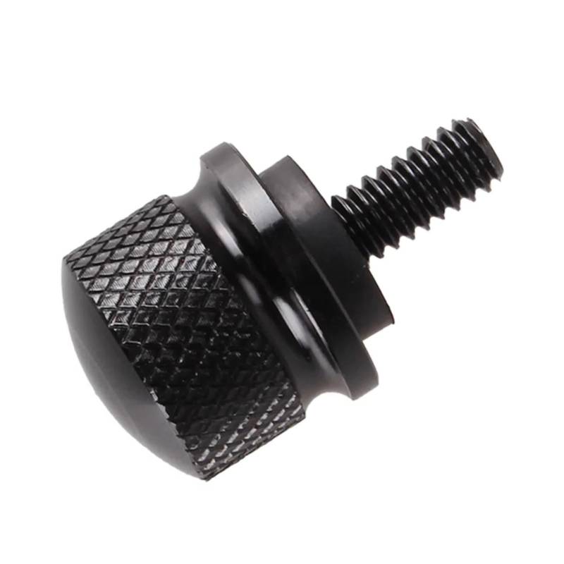 POMUHYE Gewindeschrauben Kompatibel Mit Touring 6 Mm General Parts Hinten Für Sitz Für Bolzen Kotflügelschrauben Mutternmontage Lasche Knopfabdeckung Motorradverkleidung Für Bolzensatz(Black) von POMUHYE