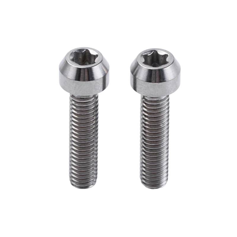 POMUHYE Gewindeschrauben Kompatibel Mit Yamaha M6 General Parts Motorrad-Bremssätteln Aus Für Titan Bolzen M6x25 25-mm-Flansch Innenpflaumenkopfschrauben Mutter Und Für Bolzensatz von POMUHYE