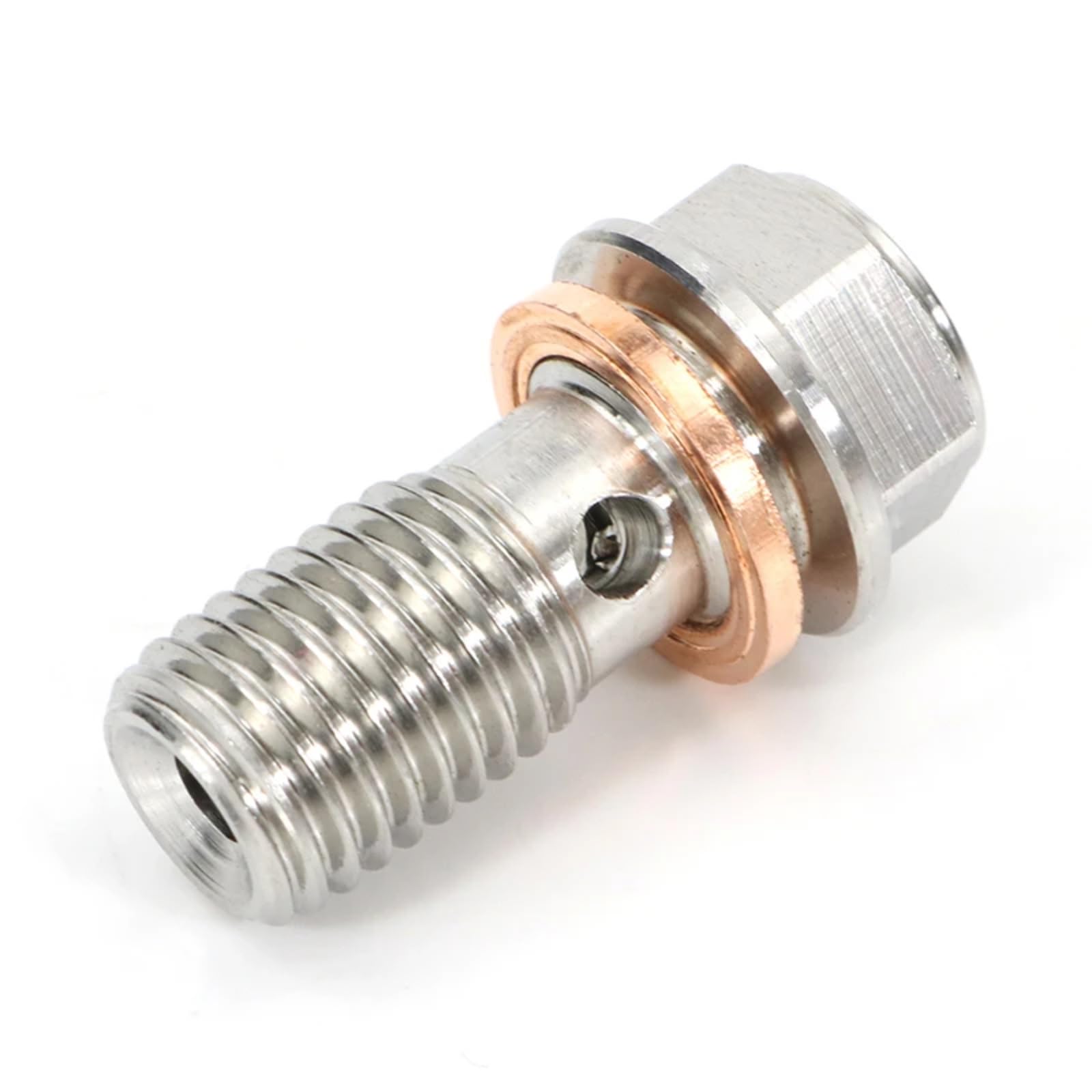 POMUHYE Gewindeschrauben M10 X 1,25 Mm Universalteile Motorrad-Edelstahl-Bremsen-Banjo Für Bolzen Banjo Für Bolzen Schraube Hydraulische Kupplung Bremse Für Hauptzylinder-Schraube(Size1) von POMUHYE