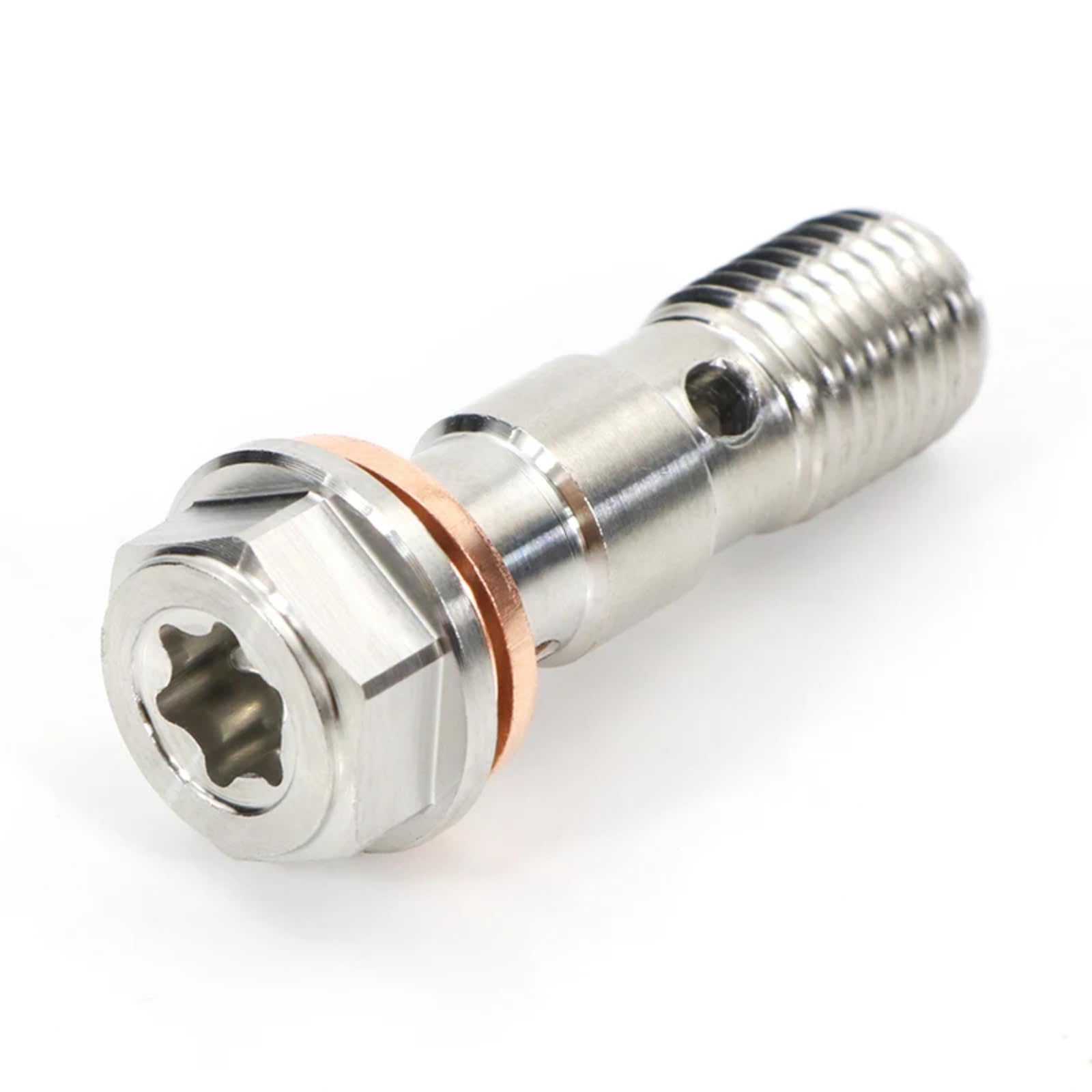POMUHYE Gewindeschrauben M10 X 1,25 Mm Universalteile Motorrad-Edelstahl-Bremsen-Banjo Für Bolzen Banjo Für Bolzen Schraube Hydraulische Kupplung Bremse Für Hauptzylinder-Schraube(Size2) von POMUHYE