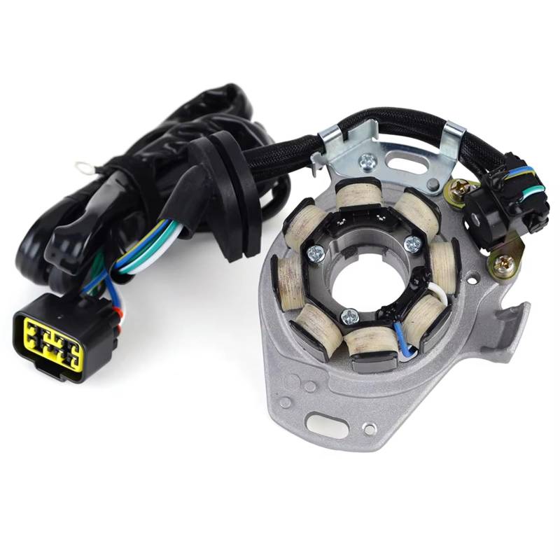 POMUHYE Magneto Stator Spule Für CR250 RY 2000 Für CR250 Für CR250 R1 2001 31100-KZ3-J21 Motorrad Zündung Magneto Stator Spule Motorrad Stator Spule Zubehör von POMUHYE