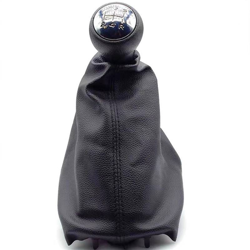 POMUHYE Schaltknauf Kopf Kompatibel Mit Peugeot Für 207 307 308 Für CC 5-Gang-Auto-Schaltknauf Schalthebelmanschette Stiefelabdeckung Schalthebelhebel von POMUHYE