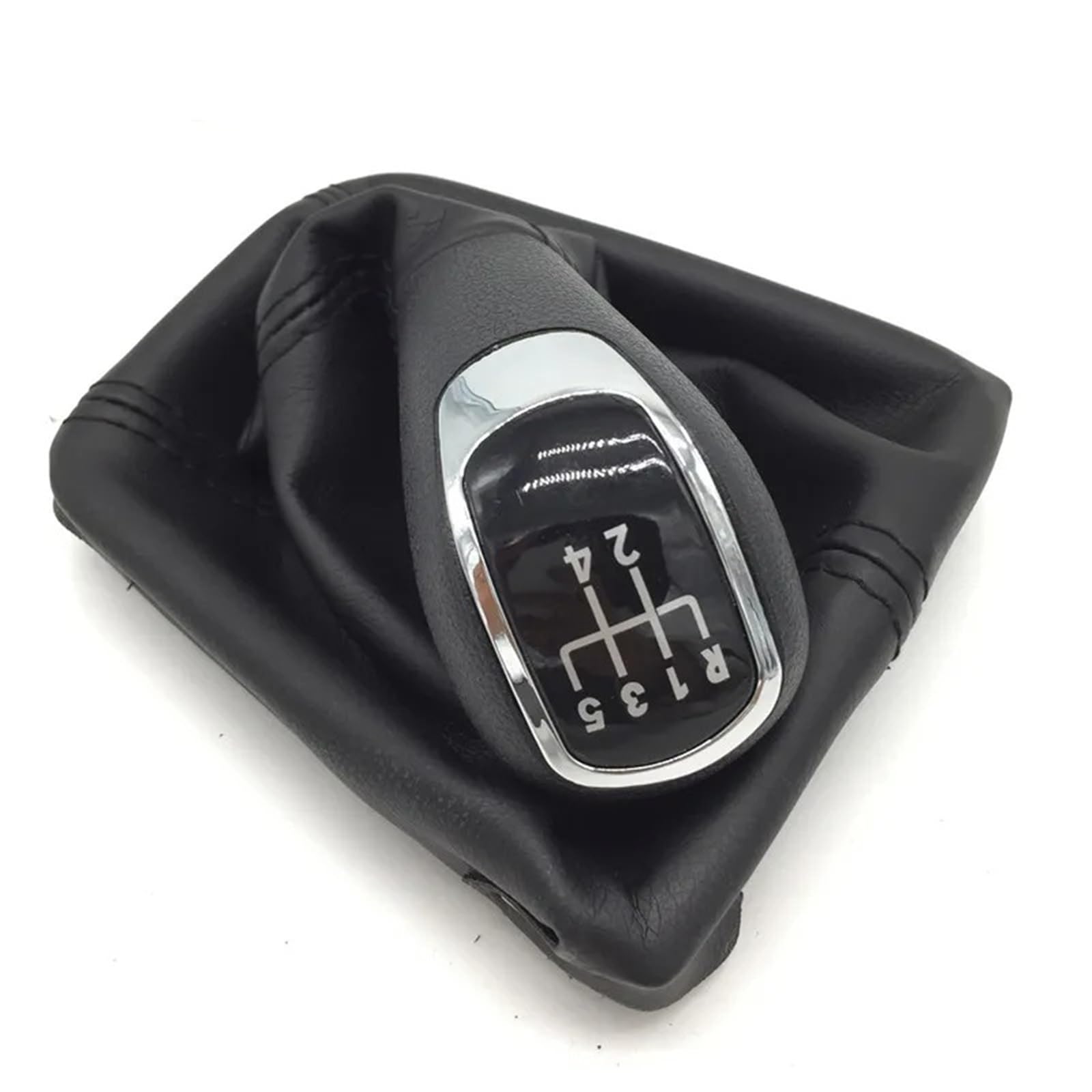 POMUHYE Schaltknauf Kopf Kompatibel Mit Skoda Für Superb 3T Für MK2 2008 2009 2010 2011 2012 Auto-Schaltknauf, Schalthebelmanschette, Kofferraumabdeckung, 5/6-Gang-Auto-Styling(5 Speed) von POMUHYE