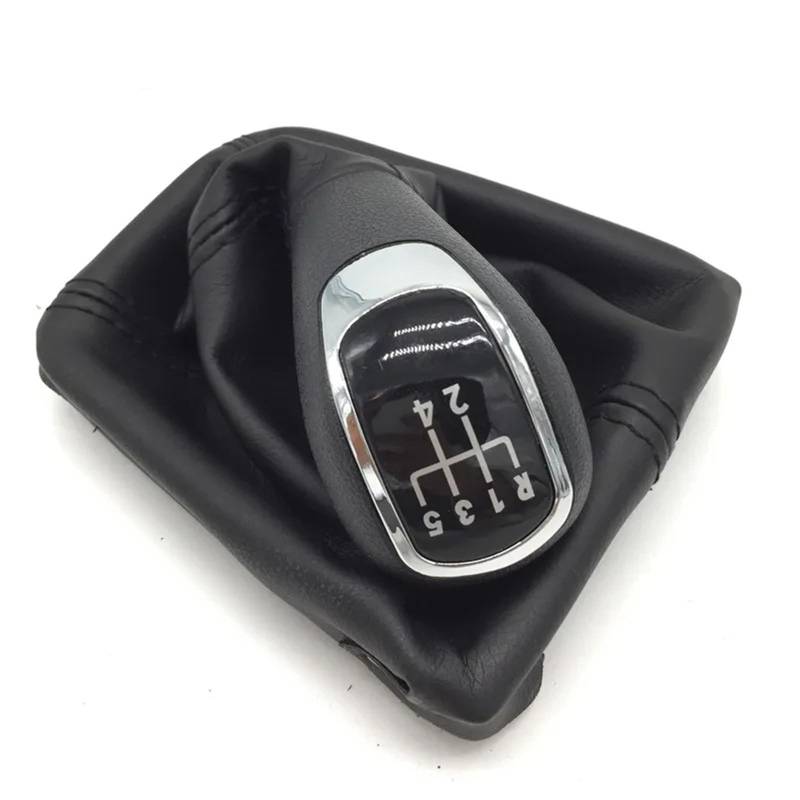 POMUHYE Schaltknauf Kopf Kompatibel Mit Skoda Für Superb 3T Für MK2 2008 2009 2010 2011 2012 Auto-Schaltknauf, Schalthebelmanschette, Kofferraumabdeckung, 5/6-Gang-Auto-Styling(5 Speed) von POMUHYE