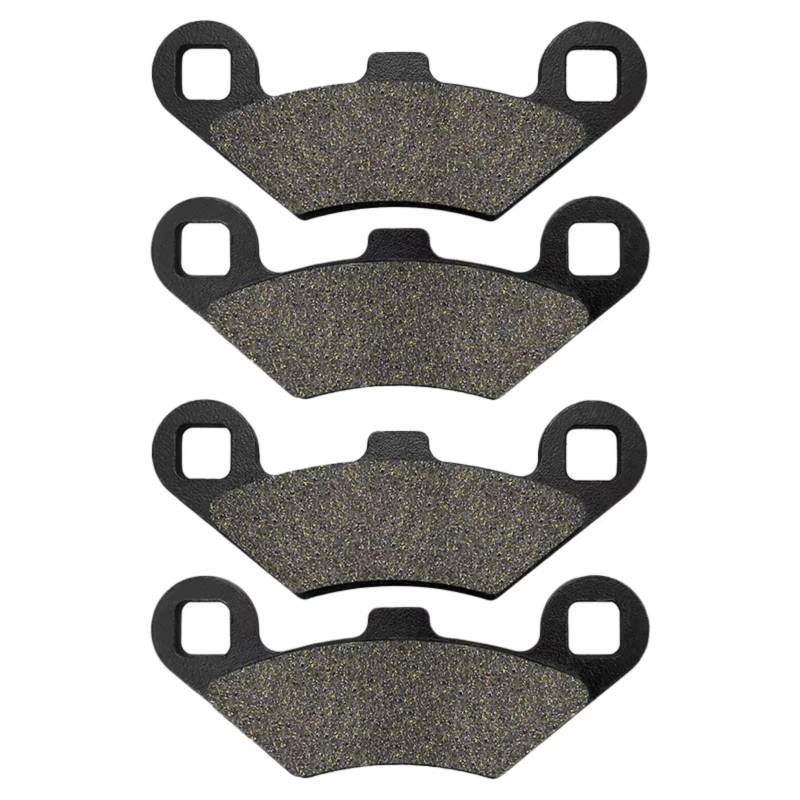 POMUHYE Scheibenbremse Kompatibel Mit Polaris Für 500 Für Scrambler 4x4 1997 Für 425 Für Magnum 6x6 1996-1997 Motorradzubehör Vorne Hinten Bremsbeläge(2 Pairs Front) von POMUHYE