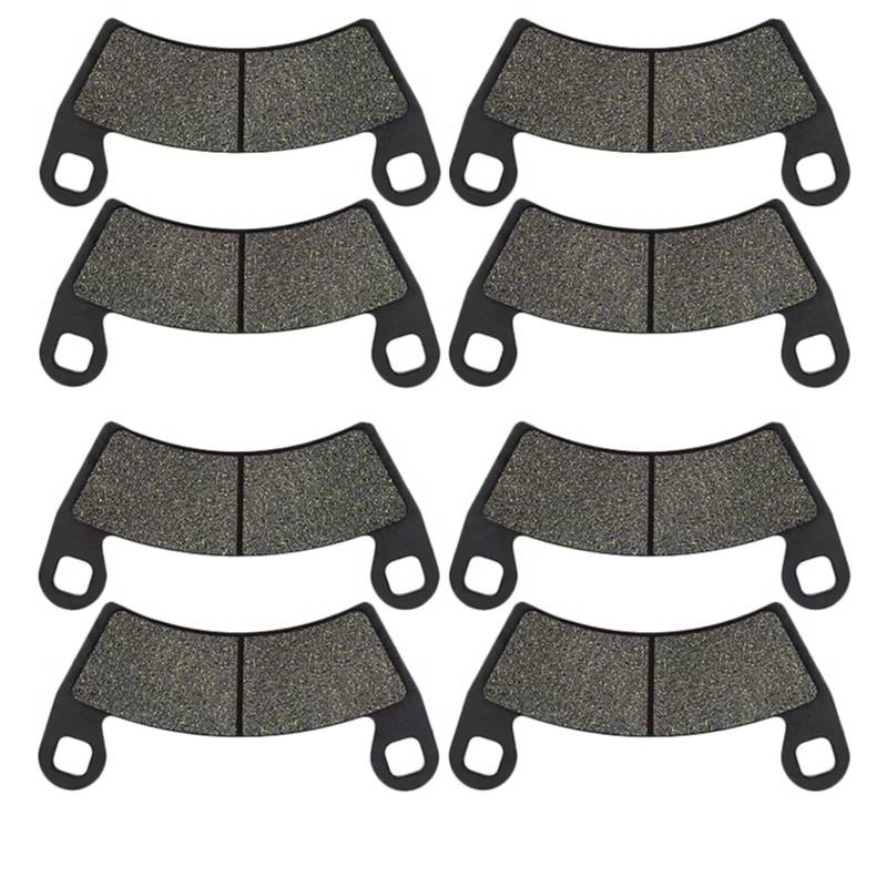POMUHYE Scheibenbremse Kompatibel Mit Polaris Für Ranger Crew 800 4x4 EFI 2010 2011 2012 2013 2014 Motorradzubehör, Bremsbeläge Vorne Oder Hinten(4 Pair) von POMUHYE