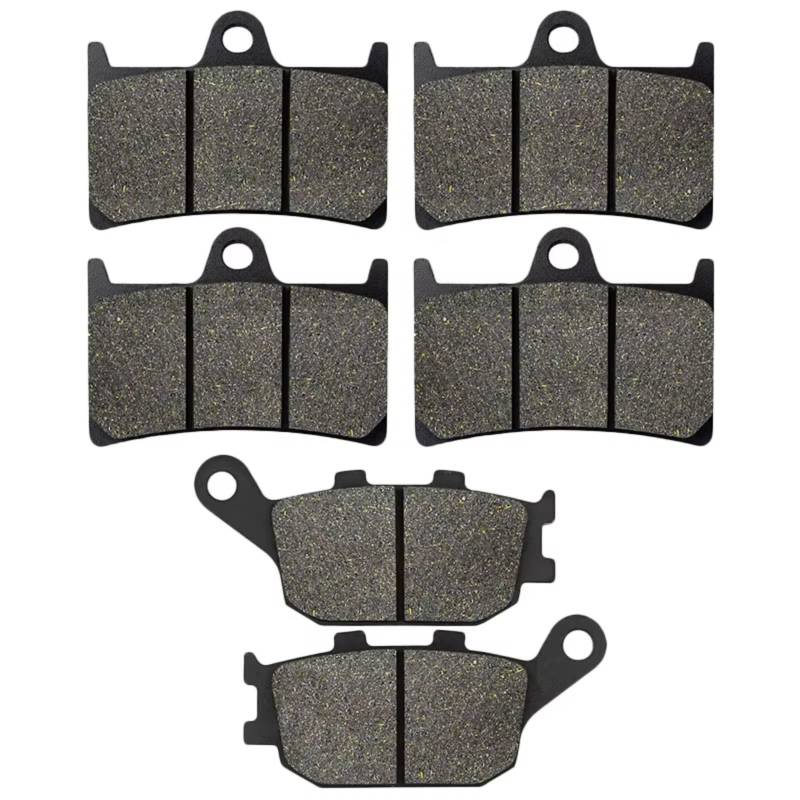 POMUHYE Scheibenbremse Kompatibel Mit Yamaha Für FZS1000 V/W/X//Z/A/B (FZ1) 2006 2007 2008 2009 2010 2011 2012 2013 2014 Motorrad Vorne Hinten Bremsbeläge(Front and Rear) von POMUHYE
