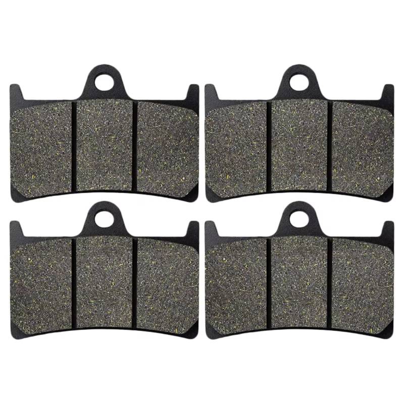 POMUHYE Scheibenbremse Kompatibel Mit Yamaha Für XSR700 ABS (MTM 690-U) 2016 2017 2018 2019 2020 Motorrad Vorne Hinten Bremsbeläge(2 Pairs Front) von POMUHYE