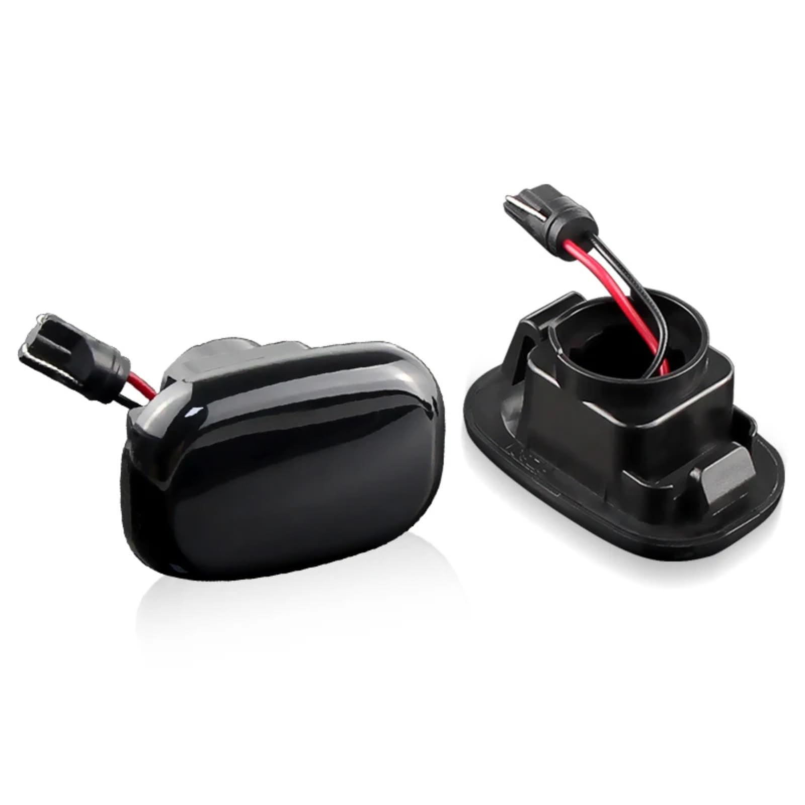 POMUHYE Spiegelblinker Blinkleuchte Kompatibel Mit Toyota Für Land Für Cruiser 70 80 100 Serie Dynamische Autoblinker Seitenmarkierungs-Blinkerleuchten-Lampenzubehör(2pcs NO Dynamic) von POMUHYE