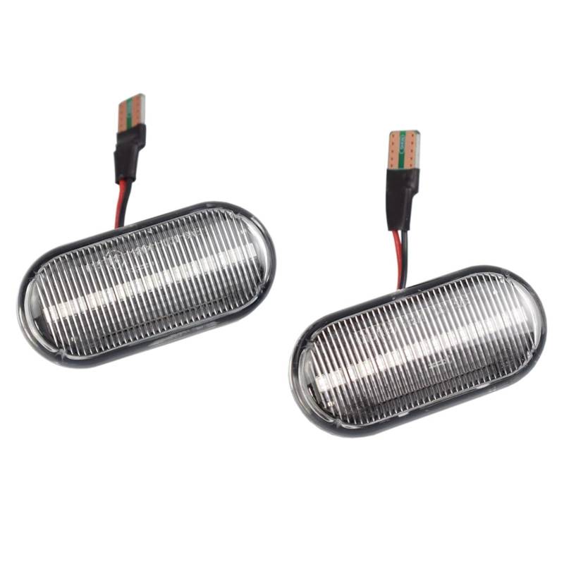 Spiegelblinker Blinkleuchte Kompatibel Mit Nissan Für Tiida C11 Für Note E11 NE11 Für Micra K12 NP300 Für Navara D40 Für Qashqai J10 Auto-Seitenmarkierungsleuchte Repeater Blinker(Dynamic Crystal Type von POMUHYE