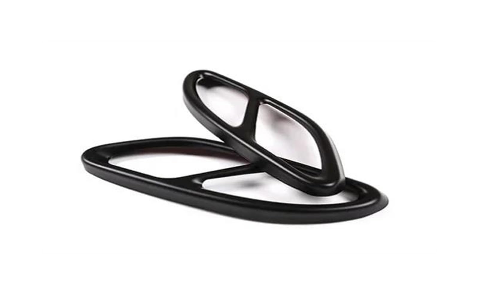 Auspuffblenden Für Mercedes Für Benz W117 CLA 2017-2018 2 Stücke Edelstahl Schwanz Throat Auspuffrohr Schalldämpfer Spitze Abdeckung Trim Endrohrblende (Color : Schwarz) von PONNYC