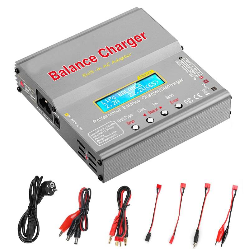 POPESQ® 1 Stk. x Ladegerät LiPo NiMh NiCd Pb 80W 6A 240VAC #A4358 von POPESQ