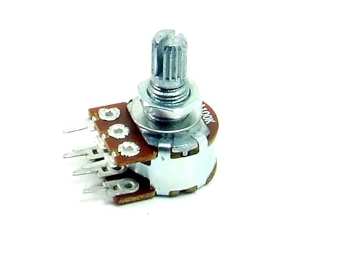 POPESQ® 1 Stk. x Potentiometer Doppel 100K Logaritmisch PCB #A4655 von POPESQ